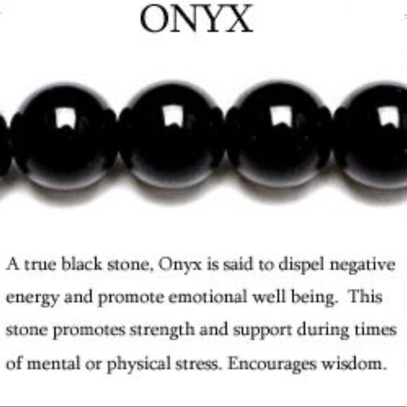 VINTAGE⚜️14K GOLD ONYX Polished 10MM Gemstone Stud Earrings - Picture 11 of 12